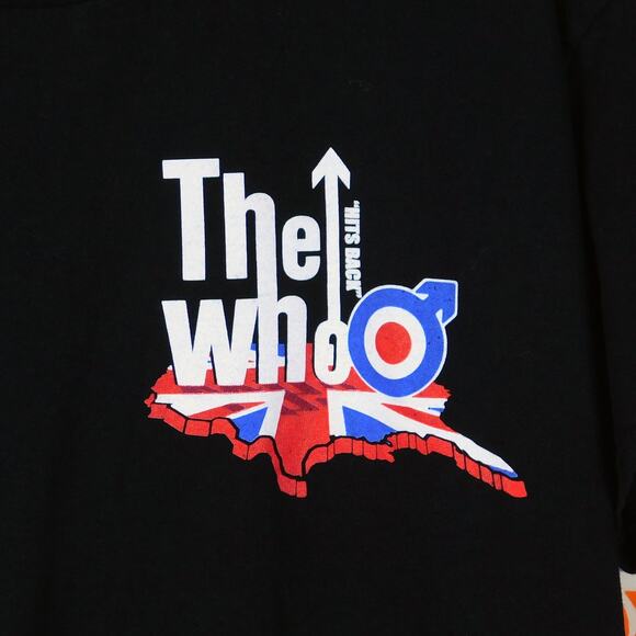 The Who Hits Back Tour 2022 T Shirt Size L Double Sided Dates Rock Band Merch - Picture 4 of 5